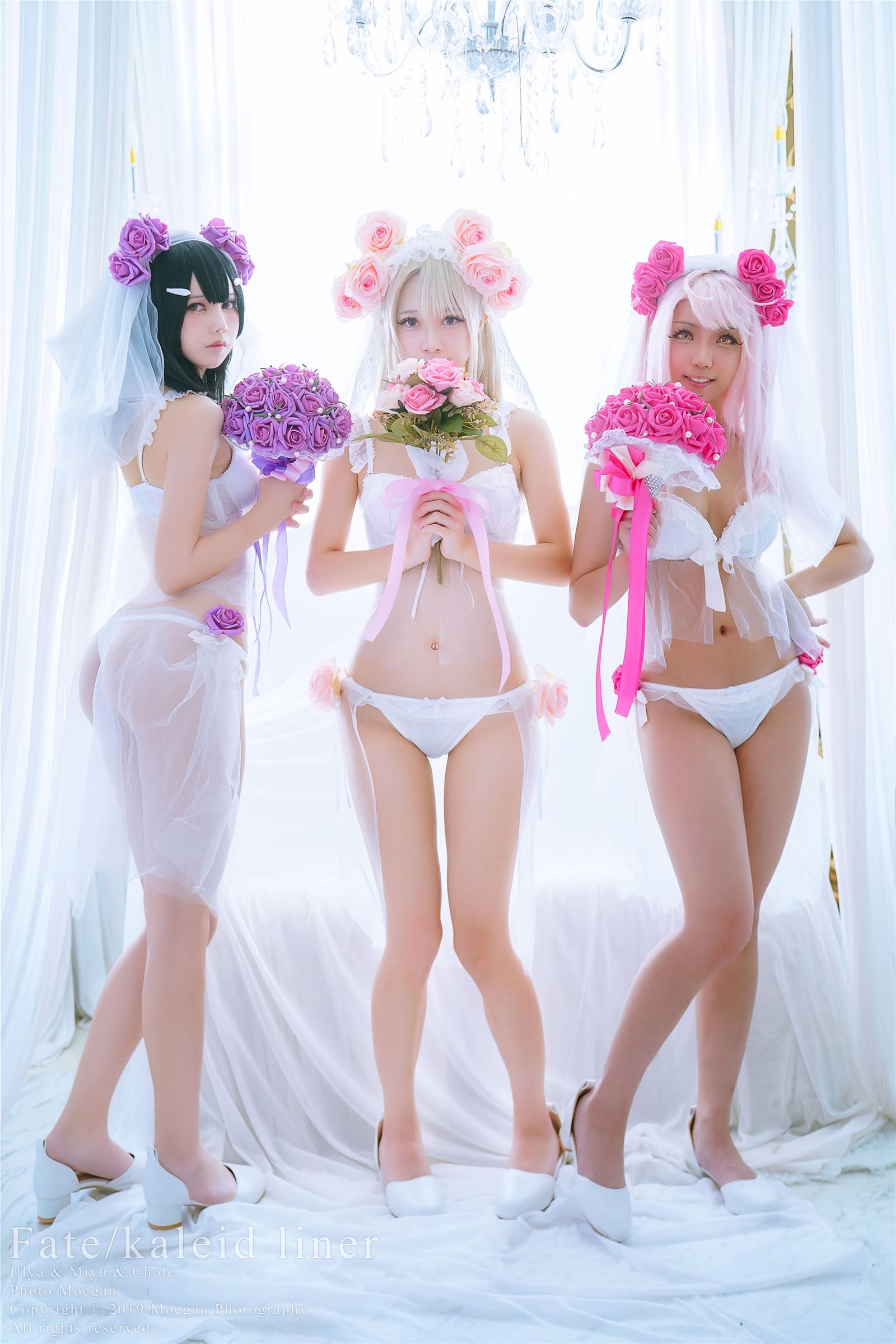冲田凛花Rinka、铃铃Yakira、鬼姬Oni Hime Wedding Bikini ver. (Fate kaleid liner prisma☆伊莉雅)(7)